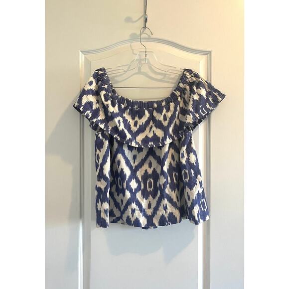 Madewell Ikat Off the Shoulder Top - Picture 2 of 8